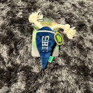 Wicked ‘SHIZ’ Pennant Rope Tug Dog Toy with Squeakers